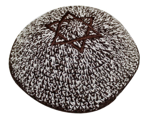 Kipa | Knitted | Netazim Star of David Brow