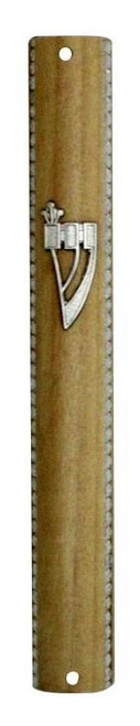 Mezuzah Case | Light Brown Color- Semi Round