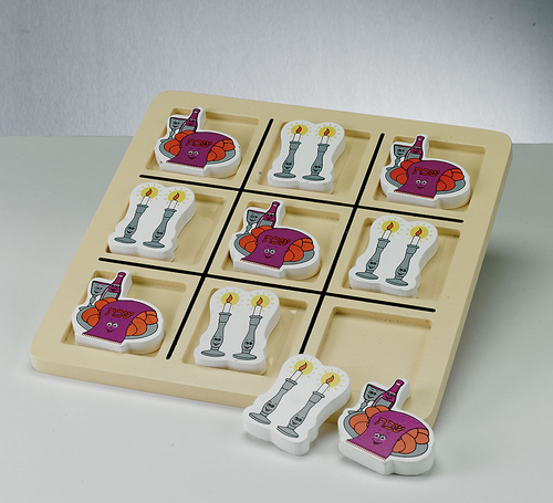 Shabbat Tic Tac Toe Wood