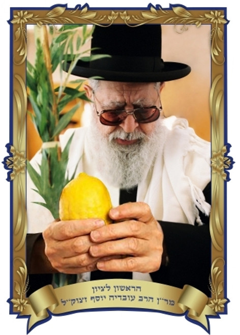 3d Poster | Rabbi Ovadia on Sukkot /35x50cm