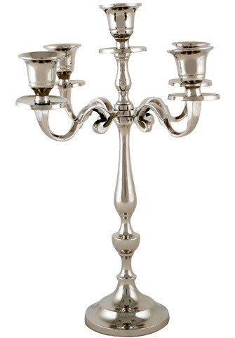 Candlesticks | Aluminium 5 Branch /33cm