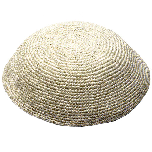 Kipa | Knitted Plain White /18 Cm