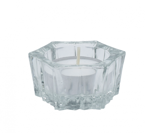 Tea Lights Glass | Crystal | 2pk.