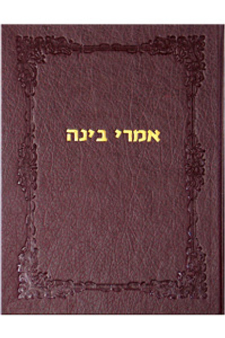 Imrei Binah | Admur HoEmtzoi