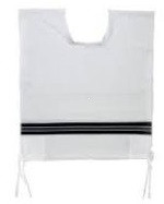Tzitzis | Wool | Chabad | 5 /20" | Silk corners | Thick strings /Adult S