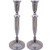 Candlesticks | Nickel Silver | Diamond Design /30cm
