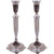 Candlesticks | Nickel Silver | Diamond Design with Filigree and Stones /31cm