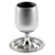 Kiddush Cup | Aluminium Silvered | Includes Saucer /14cm