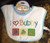 Terry Bib, "I Love Bubby", Blue, 9", Header
