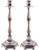 Candlesticks | Silver Ornate Design /35cm