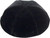 Kipa | Velvet Plush Black | 6 Parts / #6 22 Cm