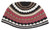 Kipa | Frik /21 Cm, Black-white-pink Striped Design