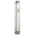 Mezuzah Case | With Silver Shin | Clear Plastic with Rubber Cork /10cm