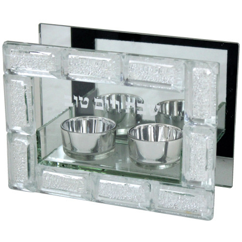 Candlesticks | Crystal with Decorative Stones /18x12cm