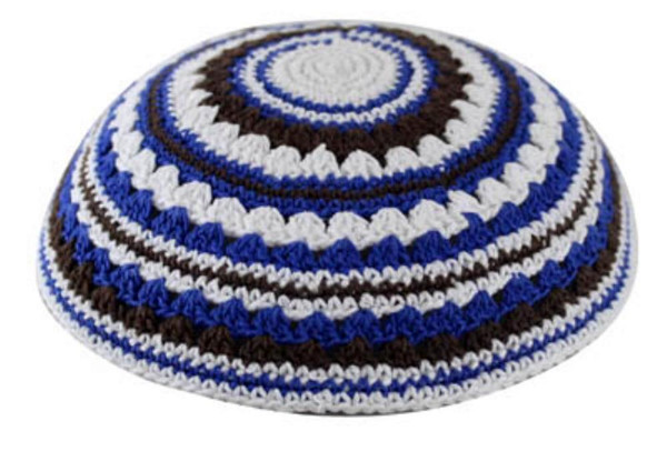 Kipa | Knitted | Blue-Brown-Beige /18cm
