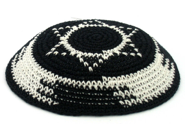 Kipa | Knitted | Black, Magen David | #2