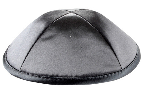 Kipa | Satin | Deluxe With Pin Spot- Gray