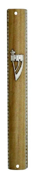 Mezuzah Case | Light Brown Color- Semi Round