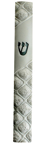 Mezuzah Case | Polyresin White /12cm