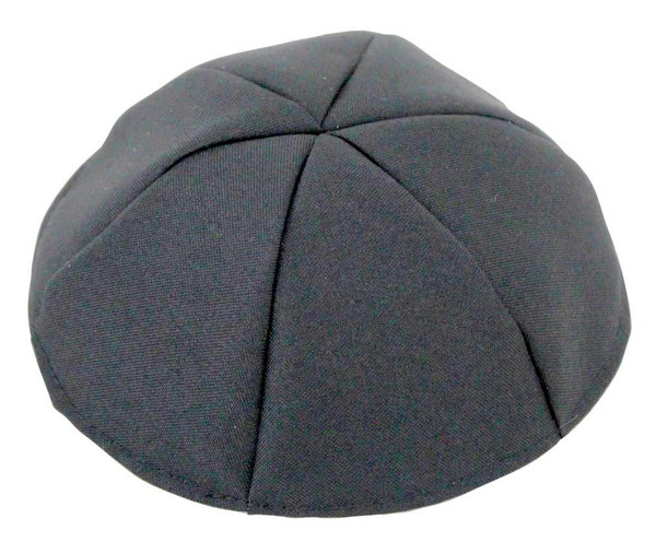 Kipa | Terylene | Black | Six Parts /#6 21cm