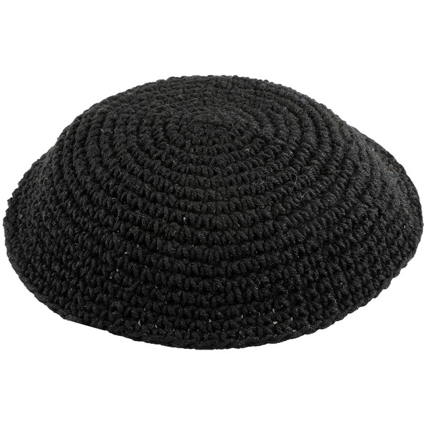 Kipa | Knitted Plain Black /19 Cm