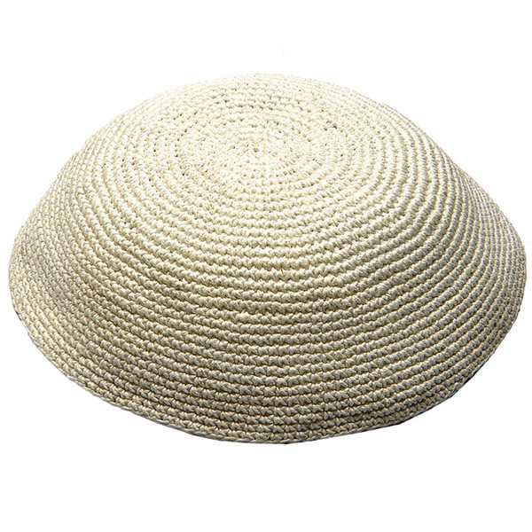 Kipa | Knitted Plain White /18 Cm