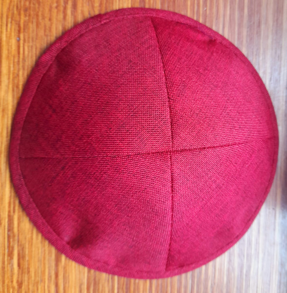 Kipa | Linen | Burgundy /17 Cm