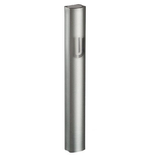 Mezuzah Case | Aluminium Dark Gray | No Holes | 'Shin' /12cm