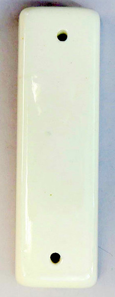 Mezuzah Case | Plain White Ceramic /7 cm