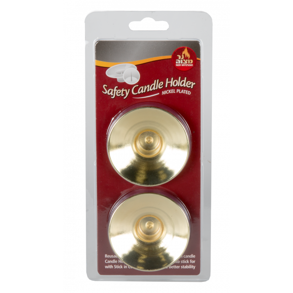 Safety Candle Holders (gold) /2 Pk.