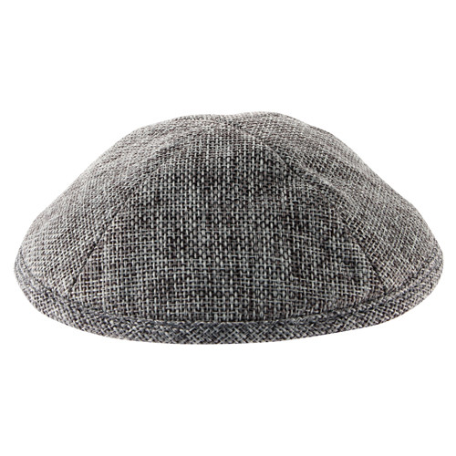 Kipa | Linen /17cm- With Pin Spot- Dark Gray