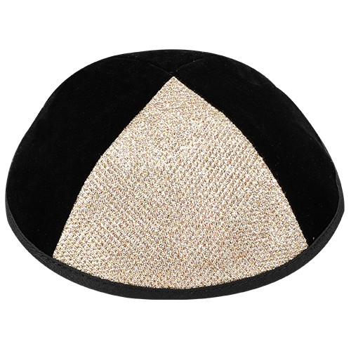 Kipa | Velvet Plush Black | 4 Parts /3 - 19 Cm