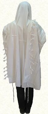 Talit | Wool | White Stripes /45 Small