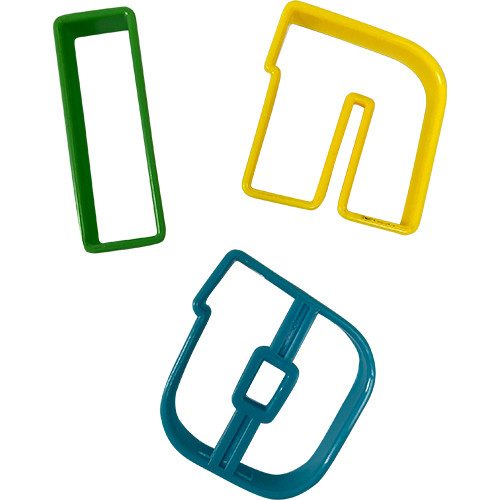 Cake Cutters | Plastic Aleph Bet /5cm