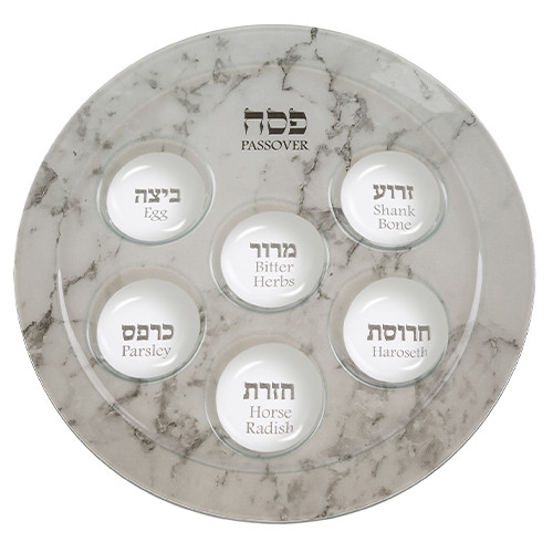 Passover Plate | Glass /40 cm