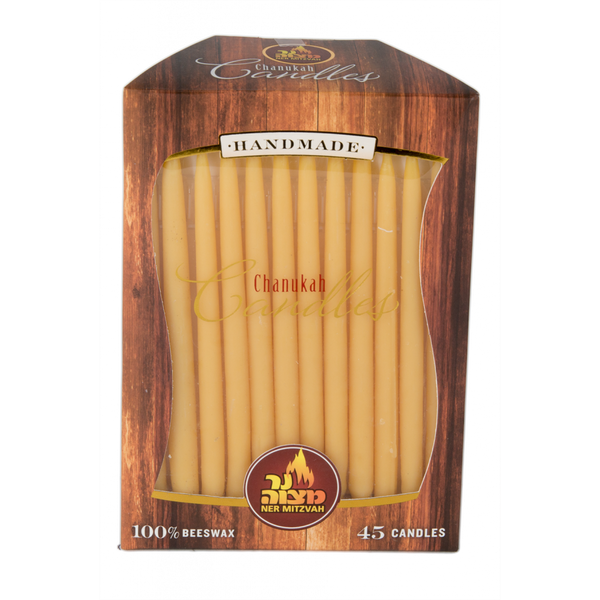 Chanukah Candles | Yellow Beeswax /45pk.