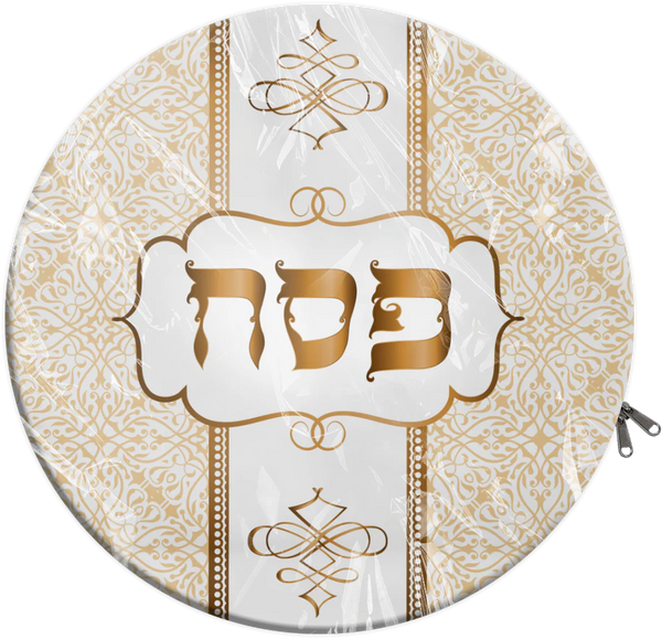 PVC Matzah Tash 12" Round - Printed