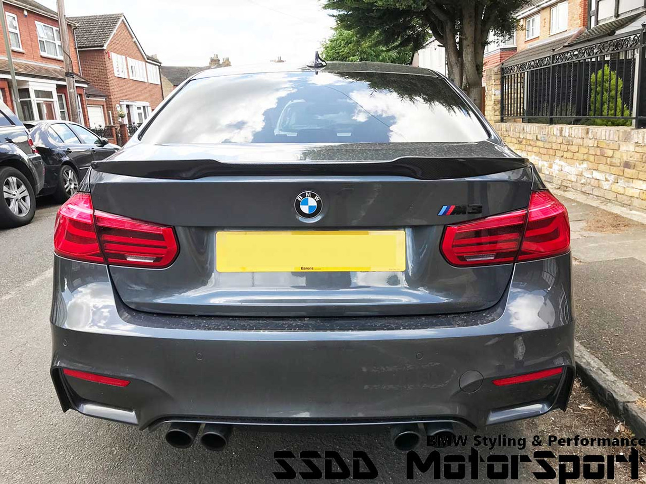 RENNESSIS F30 F80 M3 V Racing Carbon Rear Boot Lip Spoiler