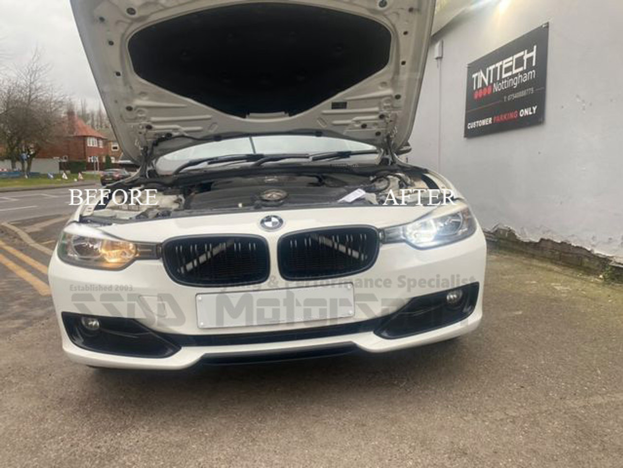 BMW F30 F31 H7 LED Headlight Conversion Upgrade Kit