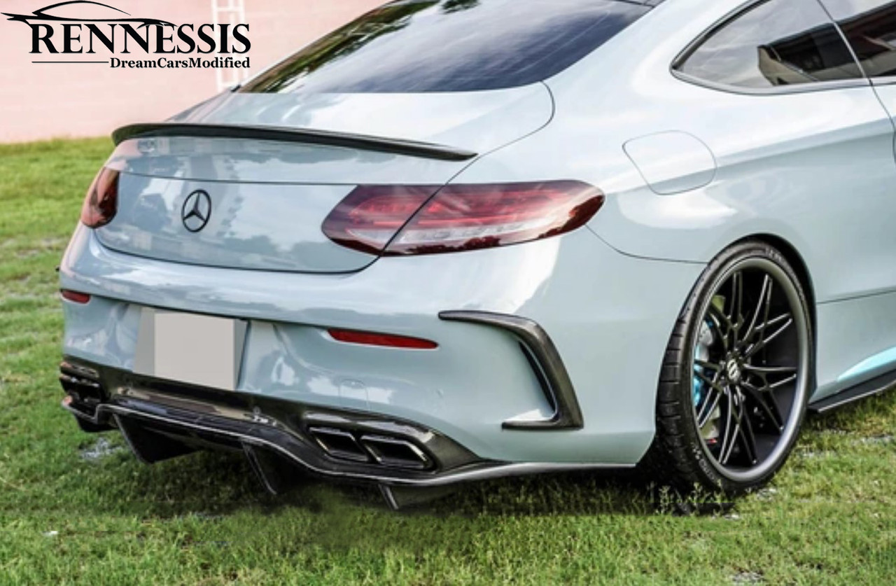 Mercedes Benz C205 C63 C63S AMG GTX Carbon Fiber Rear Diffuser