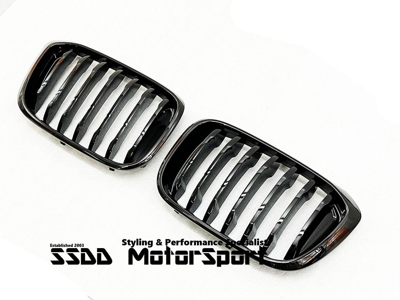 OEM BMW high gloss black kidney grills for X3 G01, X4 G02 - 51 13 8 469  959, 51 13 8 469 960