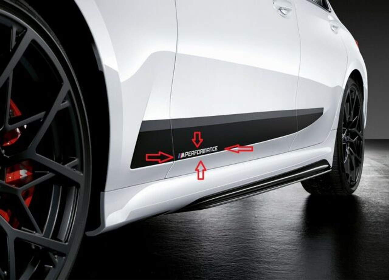 Genuine BMW M Performance Side Decals Sticker Set - SSDD MotorSport Ltd