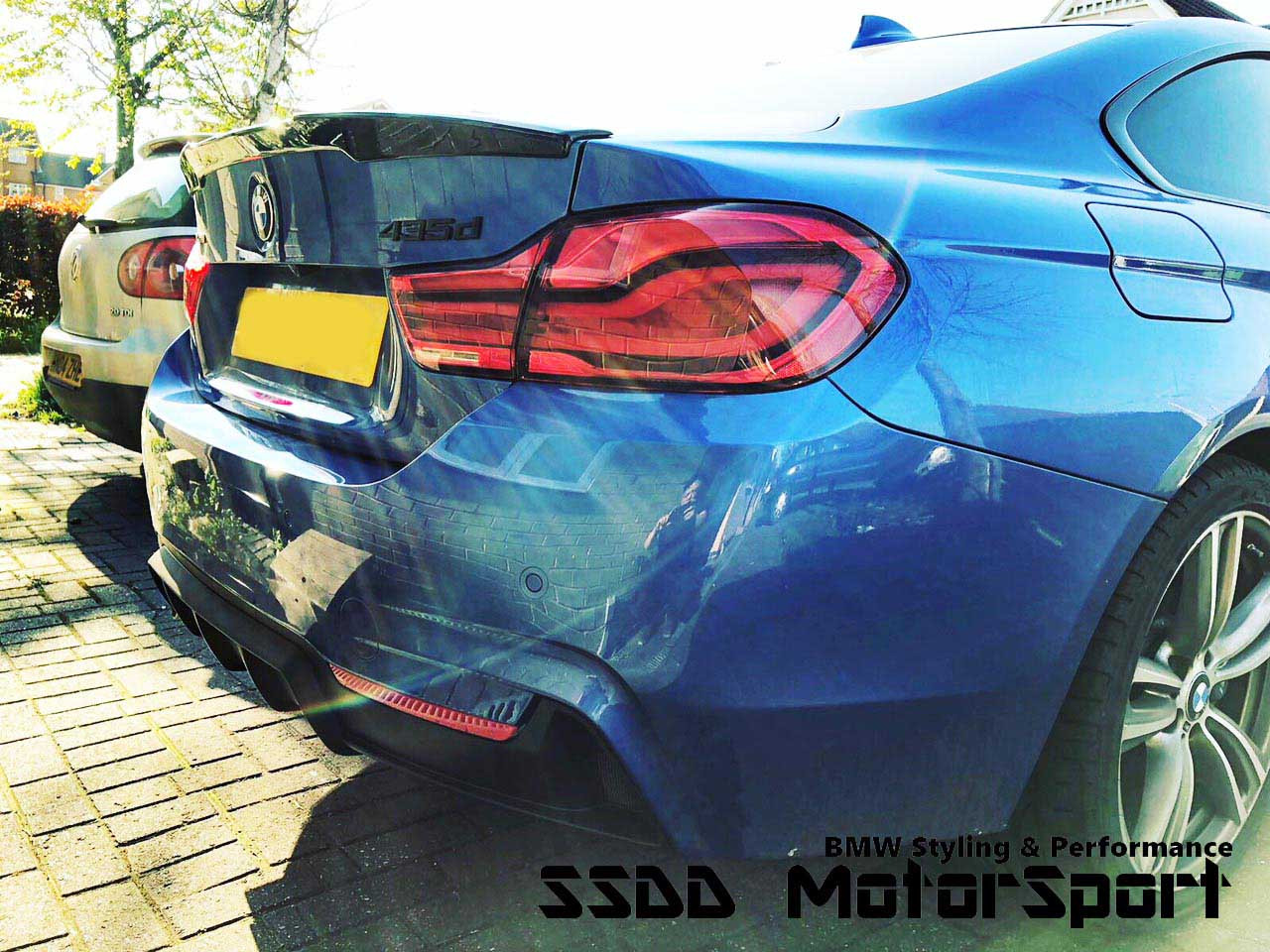 Gloss Black Rear Diffuser For BMW 4 Series F32 F33 F36 (2014-2020) M Sport – ABS Performance Lip