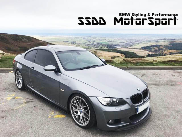 Matte Black BMW E92 E93 06-09 Arkym Style Front Splitter - SSDD