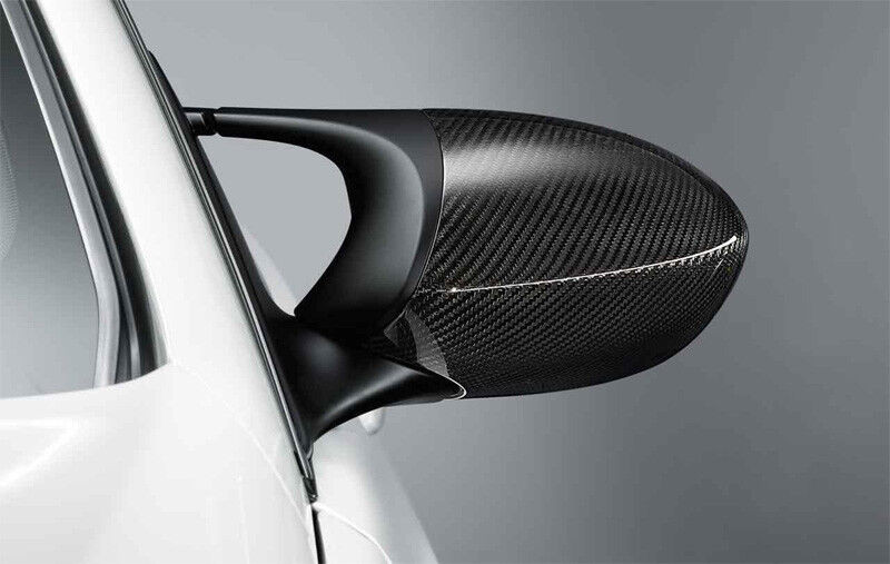 Zwarte M 3 Stijl Cover Carbon Fiber Look Achteruitkijkspiegel Kap Auto