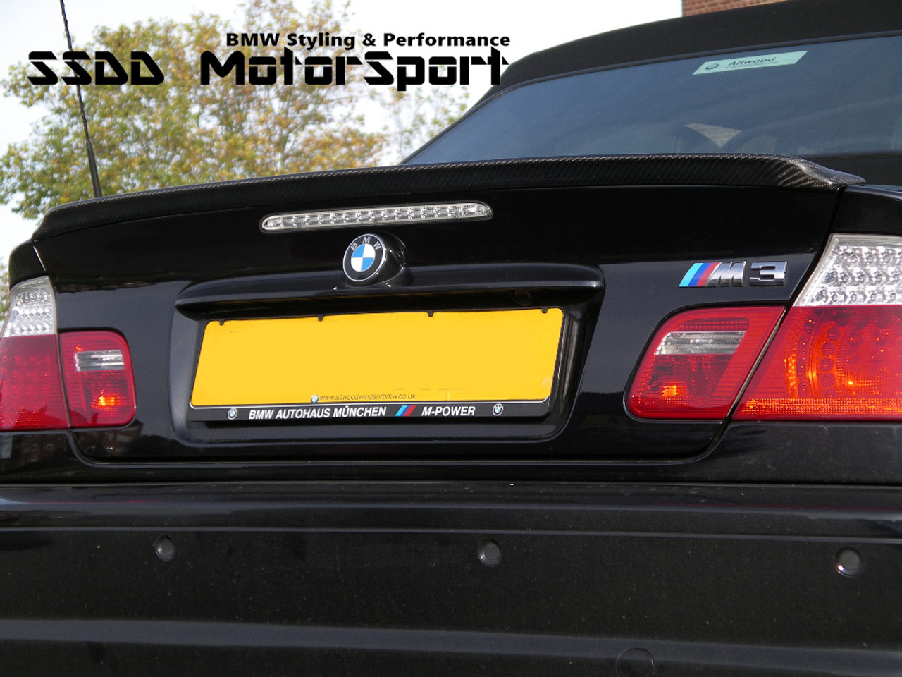 BMW E46 Convertible Aero Carbon Rear Boot Lip Spoiler - SSDD MotorSport Ltd