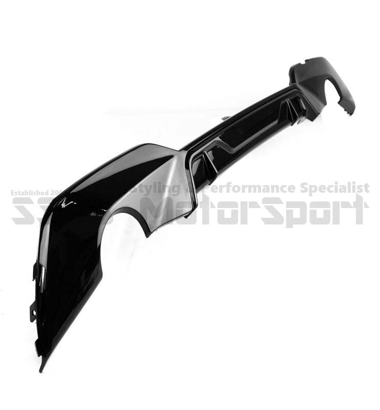 BMW G20 G21 MSPORT Gloss Black Performance Look Diffuser Dual Exits ...