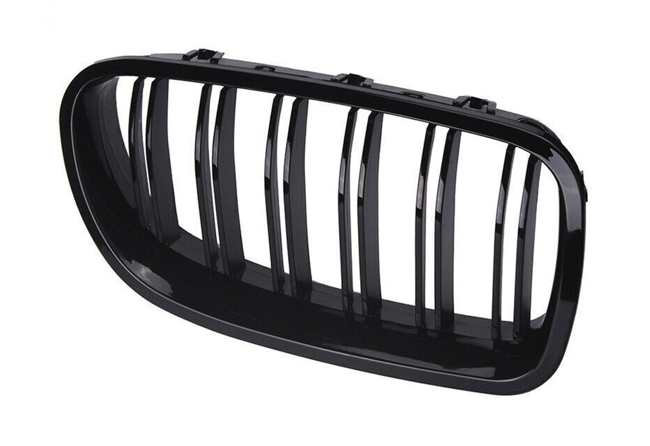 sportuli Front Replacement Kidney Grille Grill Compatible with BMW 5 Series  F10 F11 F18 M5 (Gloss Black)