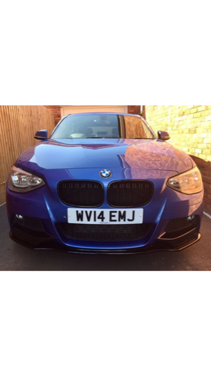 BMW 1 Series F20 F21 Kidney Grill Grilles Gloss Black Twin Bar M2