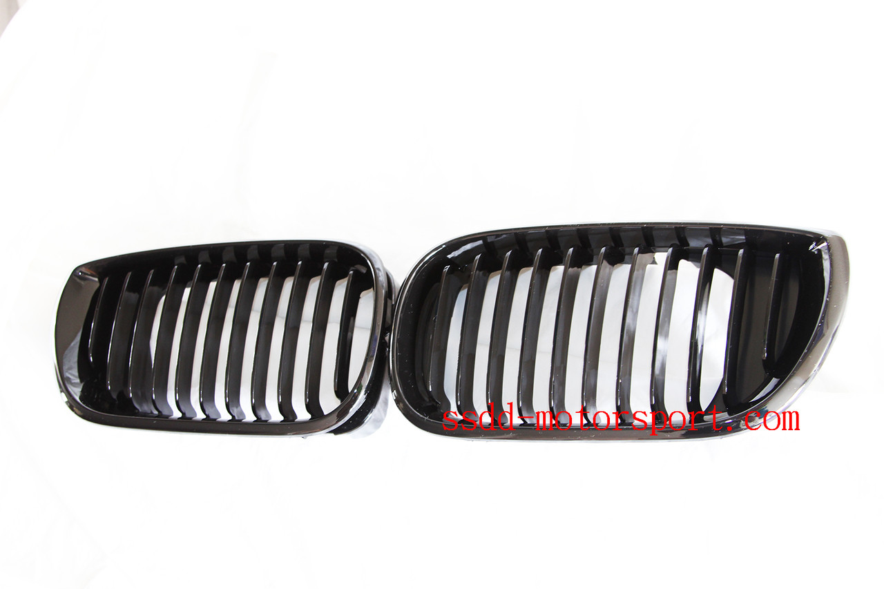 E46 4/5 Door Facelift 01-05 Matt/Gloss Black Kidney Grilles